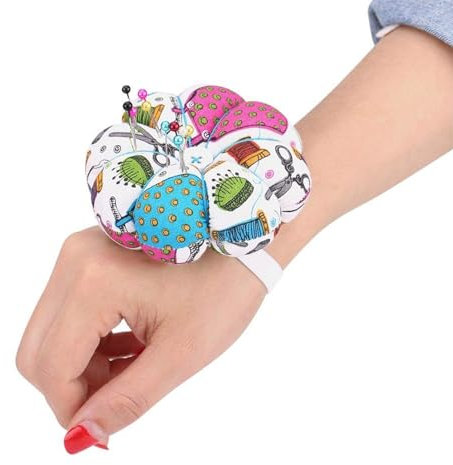 HERCHR Stücke Armnadelkissen Handgelenk Nadelkissen Mit Blumen, Nadelkissen Für Das Handgelenk,Nähen Handwerk Nadelkissen,Nadelkissen Wearable Für Nähen Quilten Nadelarbeit