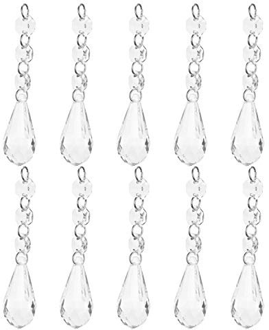 Perline di cristallo acrilico, ornamenti trasparenti, lampadari, perline di vetro, per decorazione di matrimonio, fai da te, gioielli