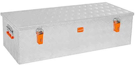 alubox Werkzeugkiste Riffelblech ABX-RL120 Aluminium 1,5mm Werkzeugkiste leicht und robust 120 Liter - Korpus 115 x 35 x 30 cm