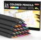 Shuttle Art 24 Stück Regenbogenstifte, 12 Farben Regenbogen Stifte Jumbo (je 2 Stück), Regebogenstifte Kinder, Buntstifte für Erwachsene und Kinder zum Malen und Zeichnen, dicke Buntstifte Kinder