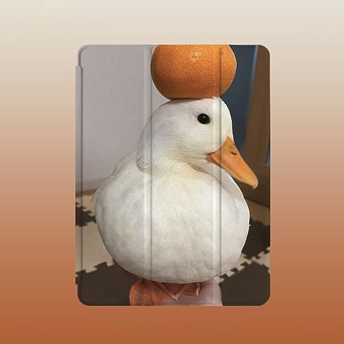 Montecarduo Custodia per iPad 10Th Generation 2022, iPad 10Th 10.9 inch Slim Soft Back 10Th Gen Cover iPad Custodia Protettiva Smart Stand per iPad 10 Generation 10.9(Anatra Animale)
