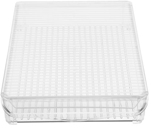 HOLIDYOYO Contenedor De Almacenamiento De Alimentos Transparente y Apilable Para Frigorífico Caja Organizadora De Snacks Para Frutas y Verduras Material Resistente y Práctico