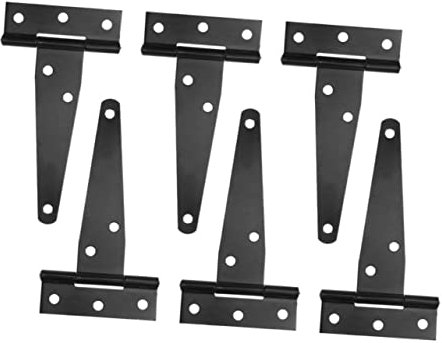 Gadpiparty 6St Scharnier Möbelbeschläge Mini-Rollo Tor t schwarze Fensterläden schwer schwarzer Mini Schranktür Türangel schwarze Farbe Zubehör Jalousie Zinklegierung