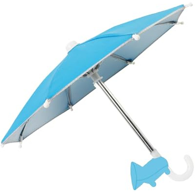 Paraguas para Teléfono Celular para el Sol, Protección UV, Antideslumbrante, Paraguas para Teléfono, Paraguas para Teléfono Ajustable Multifuncional a Prueba de Lluvia, Lindo Paraguas para Teléfono co