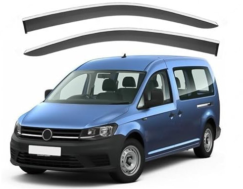 SUNJFY Windabweiser Passend für VW Caddy MK3-2K 2005-2019, Vorne, Regenabweiser, Aerodynamisch, Einfache Montage, Auto Zubehör