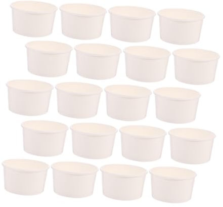 CALLARON 100pezzi Coppette Di Carta Per Per Feste e Eventi Usa e Getta Per Gelaterie e Ristoranti Facile Identificazione Con Pennarello