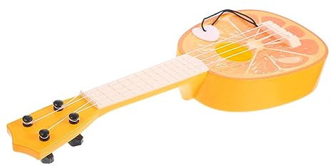 GALPADA Mini Chitarra Giocattolo in Plastica Di Ukulele Realistico Decorazione Per Feste Dimensioni Ridotte Facile Da Trasportare e Suonare