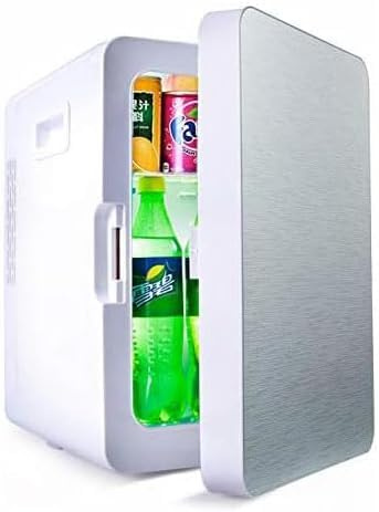 Piccolo Frigorifero Portatile da 20 Litri, Mini Frigo A Doppio Uso per Auto E Casa, con Funzione di Raffreddamento E Riscaldamento, per Bevande, Birra, Frutta, Casa E Viaggi, Silver