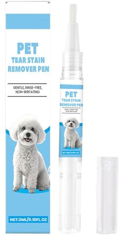 Yugugomo Cane Rimozione Di Macchie Di Lacrimazione - Lozione Per Gli Occhi Naturali Per Cani,Accessori Per La Pulizia Di Animali Per I Piccoli Cuccioli E