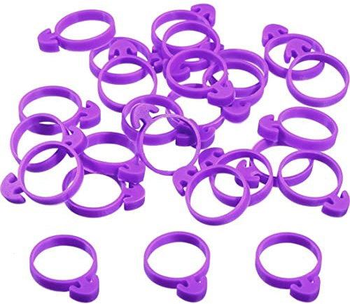 CAKEEYUM 50 Pieces Icing Bag Ties Silicone Decoration Reusable Piping Pastry Bag Ties Cake Decorating Clips for Cupcakes Cookies and Pastry christmas Supplies, Piping Clips, Sil