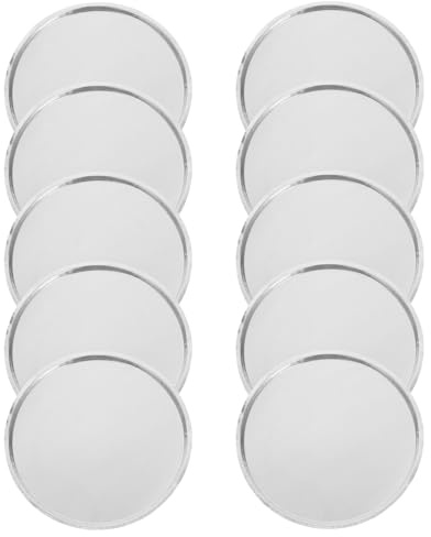 ULTECHNOVO Coupelles de Pesée Aluminium 10 Pièces, Plateaux 50 Ml Fond Peu Profond pour Pesée de Poudres et Liquides en Laboratoire et Applications Analytiques