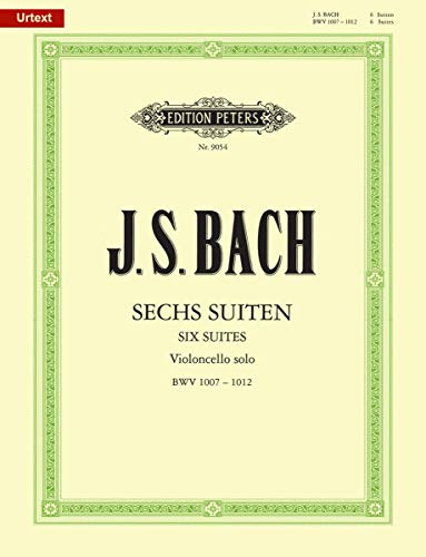 Suiten für Violoncello solo BWV 1007-1012 -Übertragung für Viola solo-: Noten für Viola solo (Edition Peters)