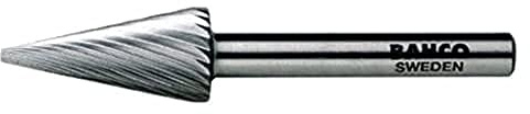 Bahco HSSG-M1227M HSS Conical Pointed Medium Rotary Burr, Silver, 67 mm