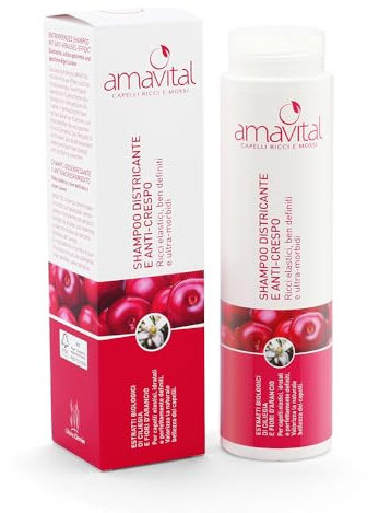 Amavital Shampoo Districante Anti Crespo 250ml - Capelli Ricci e Mossi