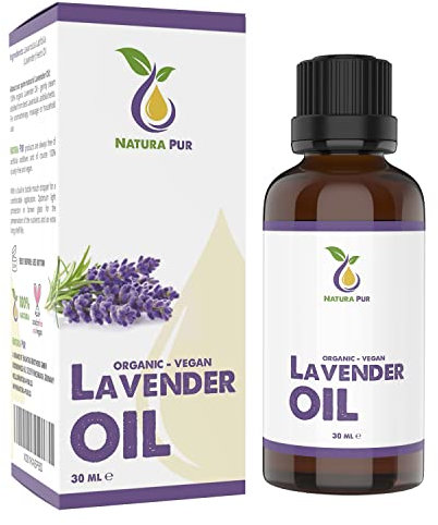 Lavendelöl BIO 30ml - 100% naturreines Lavendelöl Ätherisches Öl, vegan - Lavender Oil (Lavandula Latifolia) für guten Schlaf oder Duftlampe - Aroma Diffuser Öl