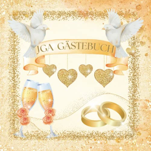 JGA Gästebuch: Erinnerungsbuch Junggesellenabschied Frau, Buch zum Ausfüllen, Erinnerungen an den Junggesellinnenabschied, bunte Seiten für Fotos, Glückwünsche, Sprüche für die Braut