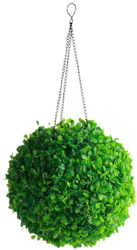 ifundom Solar Flower Chandelier LED Light for Wedding Decor Outdoor Patio Garden Solar Powered Hanging Artificial Topiary Balls Light