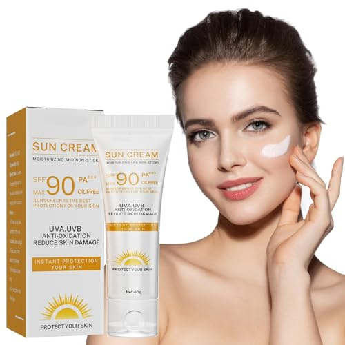 Suncream ，Suncream For High Sun Protection Spf 90 Face Moisturiser，Sun Block, Reduces Risk Of Sun Allergies For Outdoor Sun Cream Factor，Can Effectively Isolate Ultraviolet Rays