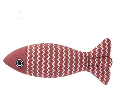 Katzenminze-Spielzeug, Plüschfisch-Katzenspielzeug, Katzen-Kauspielzeug, mit Katzenminze gefüllter Cartoon-Fisch mit Glöckchen im Inneren for interaktives Kitty-Kauspielzeug, Katzenzahnen, Katzenübung