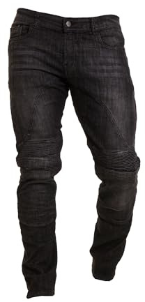Rider Protec® Mens Motorcycle Jeans Denim Pants Motorbike Trousers Biker Jeans Stretch Aramid Protection Lining