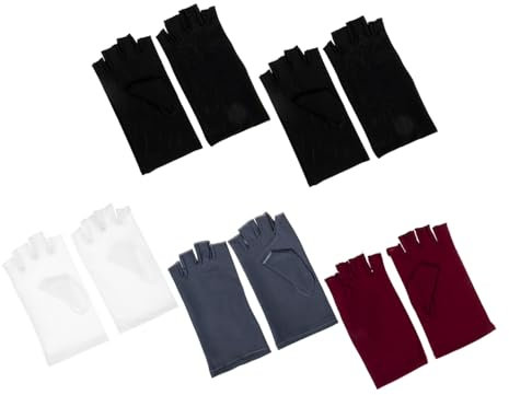 DEARMAMY 10 Paar Handschuhe Handbezüge Damen Sonnenschutz Handschuhe Fahrrad UV Schutz Für Damen Verschleißfeste Dünne Fahr