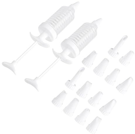 OFFSCH 16piezas Máquina Para Hacer Galletas Para Repostería Decorador De Postres Boquillas Para Glaseado Prensa Para Galletas Seguro y Duradero Mango Ergonómico