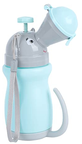 ifundom Tragbare Urinalflasche für Kinder aus Abs Pp Leicht zu Reinigen für Reisen und Auto Praktisches Notfall Urinal für Unterwegs