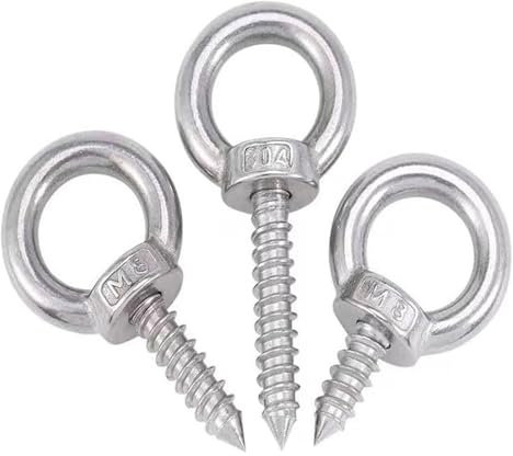 Schraubbolzen, selbstschneidende Schraube, Hakenring, Haken, Ösenschraubenring, M4–M12, Ösenschrauben, 304 selbstschneidende Edelstahlschrauben, Schafösen-Rundschraube, Ösenmutter, runder Ring(M5*40mm