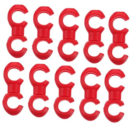 YARNOW 10pcs S-shaped Cable Buckle for Road Bike Mountain Bike Cable Clips Clamps Line Buckle Fixing Holder Cycling