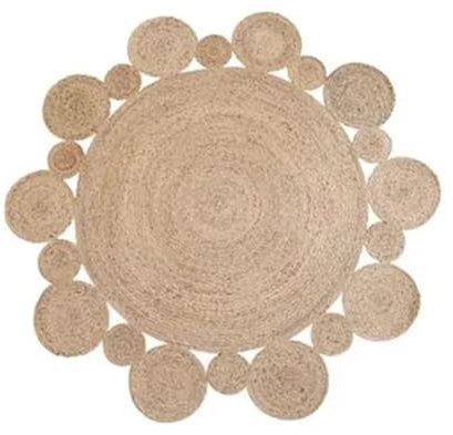 Tappeti di zona Tappeto Tappeti in fibra vegetale naturale pura for soggiorno Camera da letto Tappetini for decorazioni for la casa Tappeto rotondo circolare moderno in erba di canna d'acqua(B,60cm 23