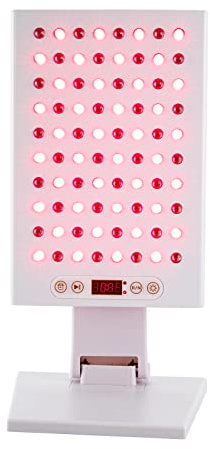 Infrarotlampe Rotlichtlampe with 80pcs Dual Chips LEDs, 660/850nm Rotlichttherapie Panel Lampe für Gesicht, Körper, Muskel, Rücken