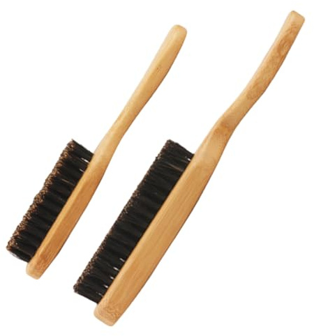 IMIKEYA 2 Stück Packung mit Borsten aus Bambus und Nylon Herren Bartbürsten Multifunktionale Reinigungsbürste für Haarstyling und Bartpflege Beim Friseur oder Hause