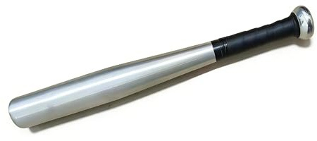 Mazza da baseball da 43 cm, in alluminio