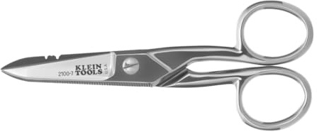 Klein Tools 2100-7 Electrician's Scissors - Stripping Notches