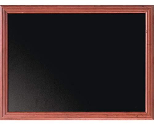 Securit 60 x 80cm Hartholz Kreidetafel - inkl Wandaufhängung - Mahaghoni | Einfach zu reinigen - Robuste Verarbeitung