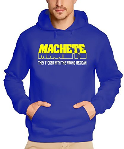Coole-Fun-T-Shirts Sweatshirt MACHETE - HOODIE, blau, XL, 10672_blau_GR.XL