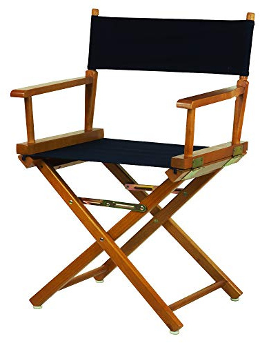 Casual Home 18 Director's Chair Honey Oak Frame with Navy Canvas