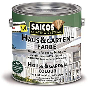 SAICOS Haus und Garten-Farbe 2506 Seychellenblau deckend, 2,50 Liter