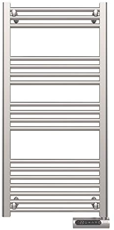 Cecotec Radiador Toallero Eléctrico Bajo Consumo ReadyWarm 9200 Smart Towel Steel 750 W, Pantalla LED, Control táctil, Temporizador, 3 Modos de Funcionamiento, 2 Sistemas de Seguridad