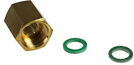Gas Cooker Oven Gas Pipe Inlet Adaptor 1/2 BSP, PF x TF (Washers Included)
