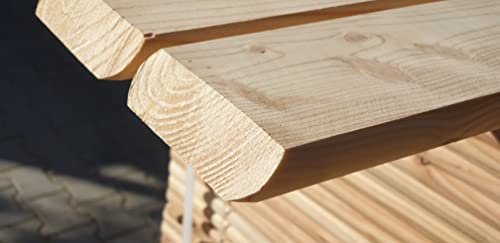 Zaunlatten 2x9x150cm TYP B 15szt Sibirische Lärche