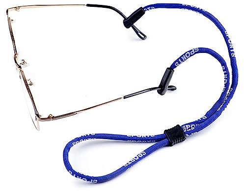 SHTGOI 5 Stück Brillenbänder Farbige Brillenkette Mode Schlüsselband Brille Sonnenbrillen Schnüre Casual Brillen Zubehör für Männer und Frauen Sportbrillen Sonnenbrillen Lesebrillen Geeignet Blau