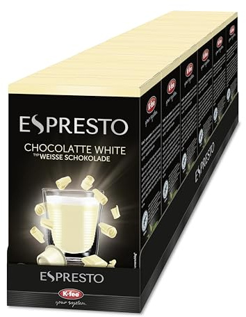 ESPRESTO Kakaokapseln, Weiße Schokolade, 96 Kapseln | kompatibel mit K-fee & ALDI EXPRESSI* | fairtrade-zertifzierte Kakaobohnen