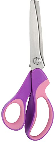 Wellige Zahnschere Wellengriff Spitze Schere zum Selbermachen Werkzeug Sägen Zahntaschere Farbe Farbe Griffschneider Stoff Material Papier Stoff Handwerksschere (Dreieck-gezahnte 5 mm)