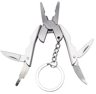 CGB Giftware | 7-in-1 Mini Hand Multi Tool | Gadget | Includes Pliers, File, Screwdriver | Gift for Him | GB06921