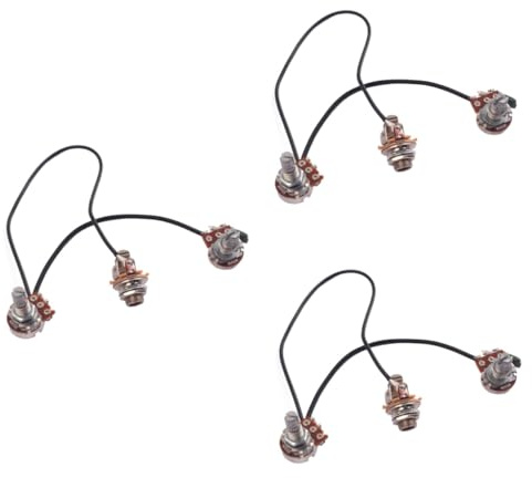 TOYANDONA 9 Stk Potentiometer E-Gitarre verzahnter Topf Pots linear Bassgitarre Gitarren Volumenschacht Bass-Effekt Anzahl Wähler