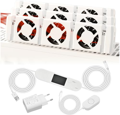Clip'n'Heat Heizkörperventilator Triple Set mit 3x Ventilator – Effizienter Lüfter für Heizkörper | Heizungsventilator zur Heizkostenersparnis | Heizkörperlüfter für gleichmäßige Wärmeverteilung