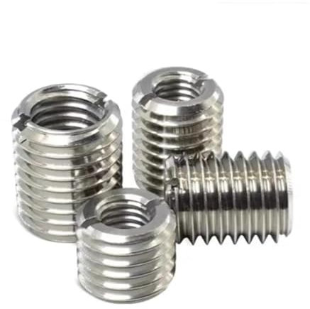 OZXZH 50 pièces M2 M2.5 M3 M4 M5 M6 en Acier Inoxydable Fendu à l'intérieur de l'adaptateur de Filetage extérieur vis écrous insérer Manchon convertisseur écrou coupleur(Length 10mm,M8-M12 (50pcs))