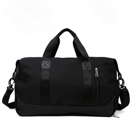 YENTAKE Sporttasche & Reisetasche für Damen und Herren, Gym Tasche mit Schuhfach & Nassfach, Reisetasche, Handgepäck Schwimmtasche, Fitnesstasche Umhängetasche Weekender für Reise (Schwarz)