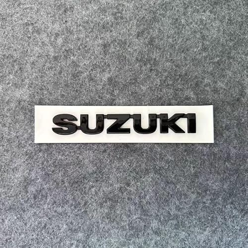 LFWCZS vorne hinten Ersatz Emblem Kit für Suzuki Jimny 2012-2018,Schwarz Kühlergrill Kofferraum Plakette Zeichen Badge Aufkleber Logo 3D Metall Kfz Dekor Tuning Zubehör,just Suzuki
